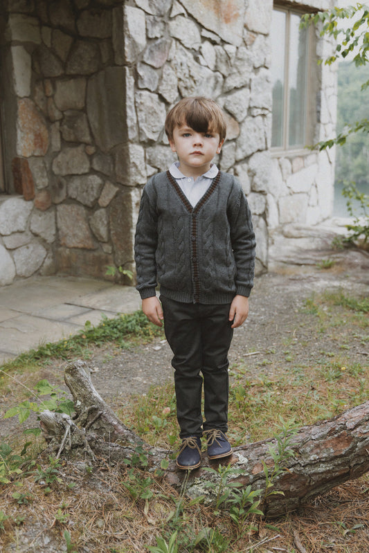 Boy's Stretch Pants Grey