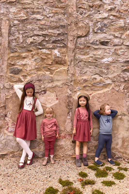 Girls 2 Piece Set – Pink – Heart & Star