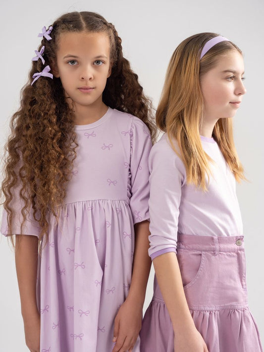 Lavender Bow Solid Tee