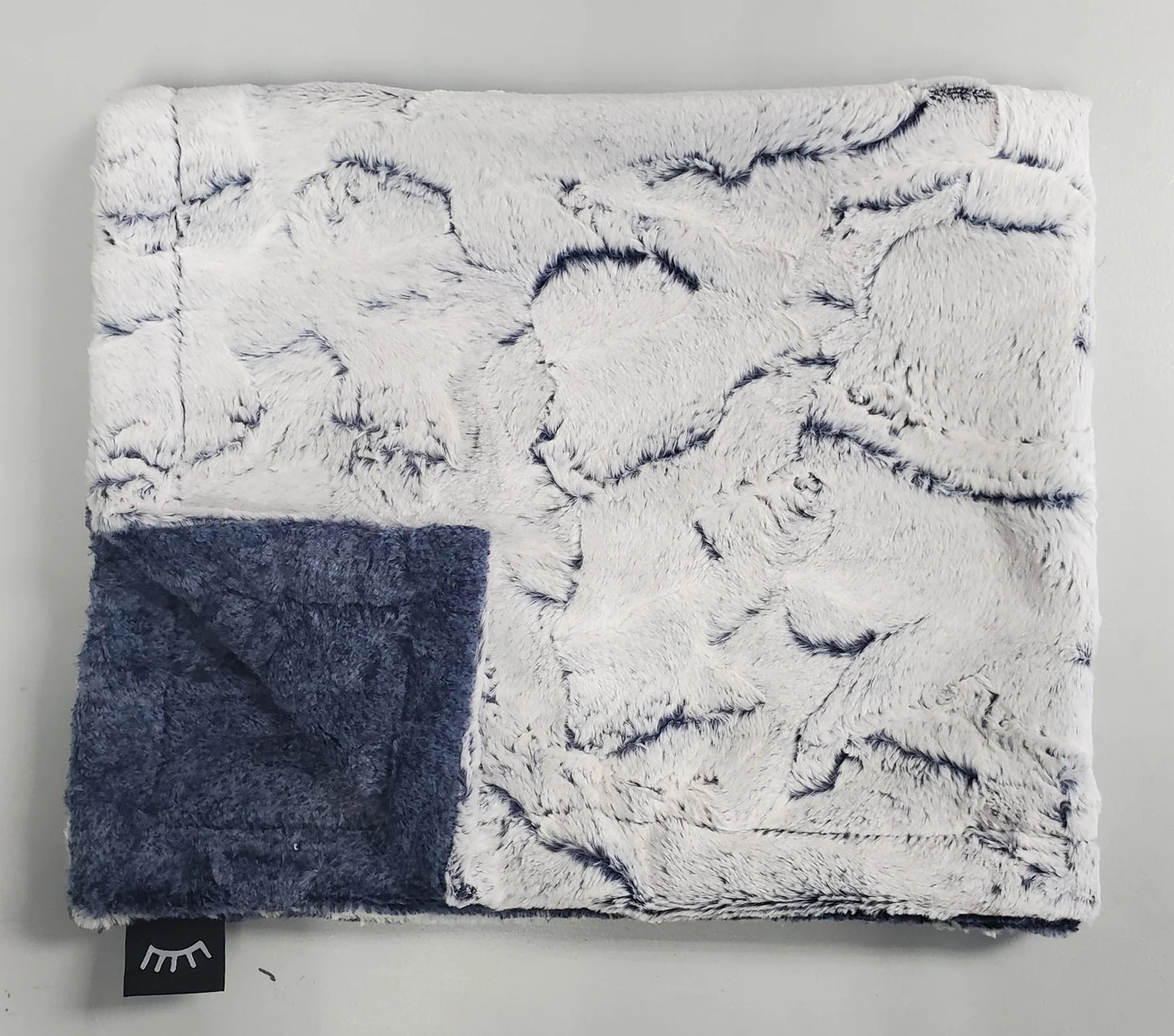 Plush Frost Chambray Minky Blanket