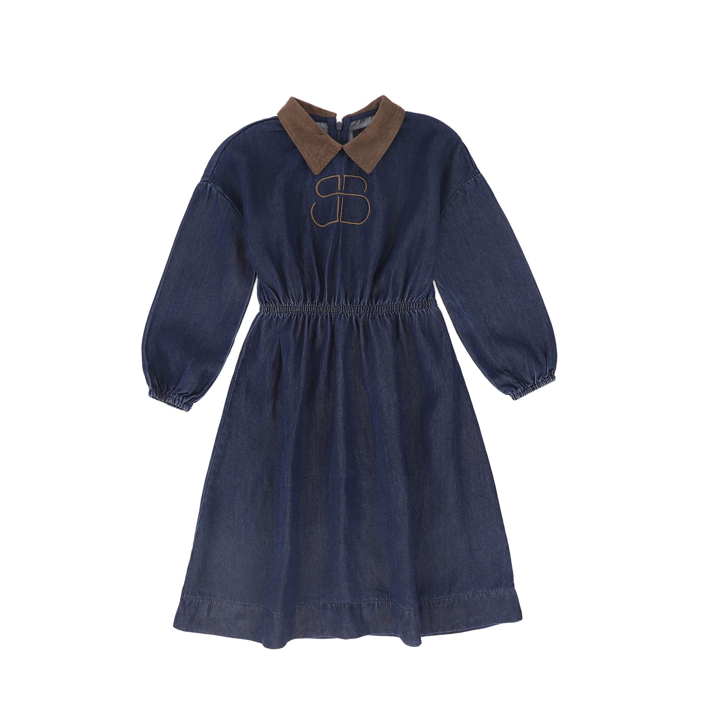 Embroidered Logo Waisted Dress