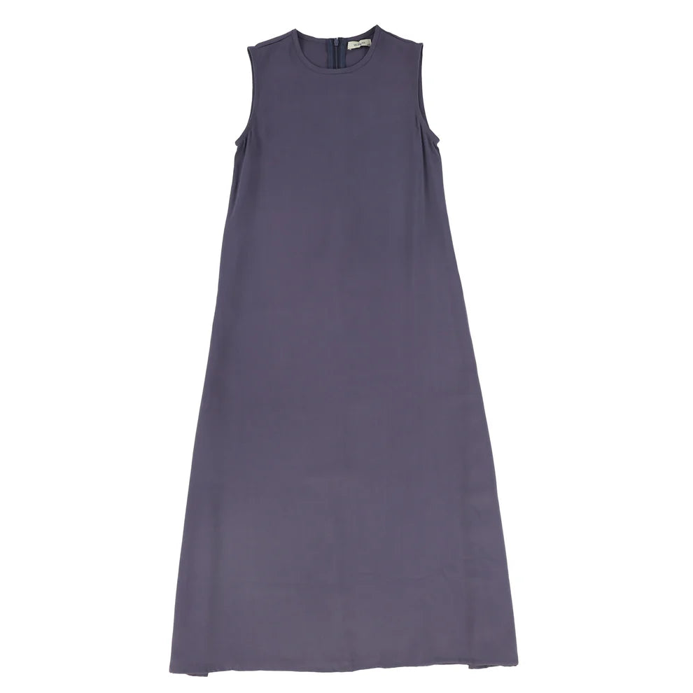 Cupro Slip Dress- Navy