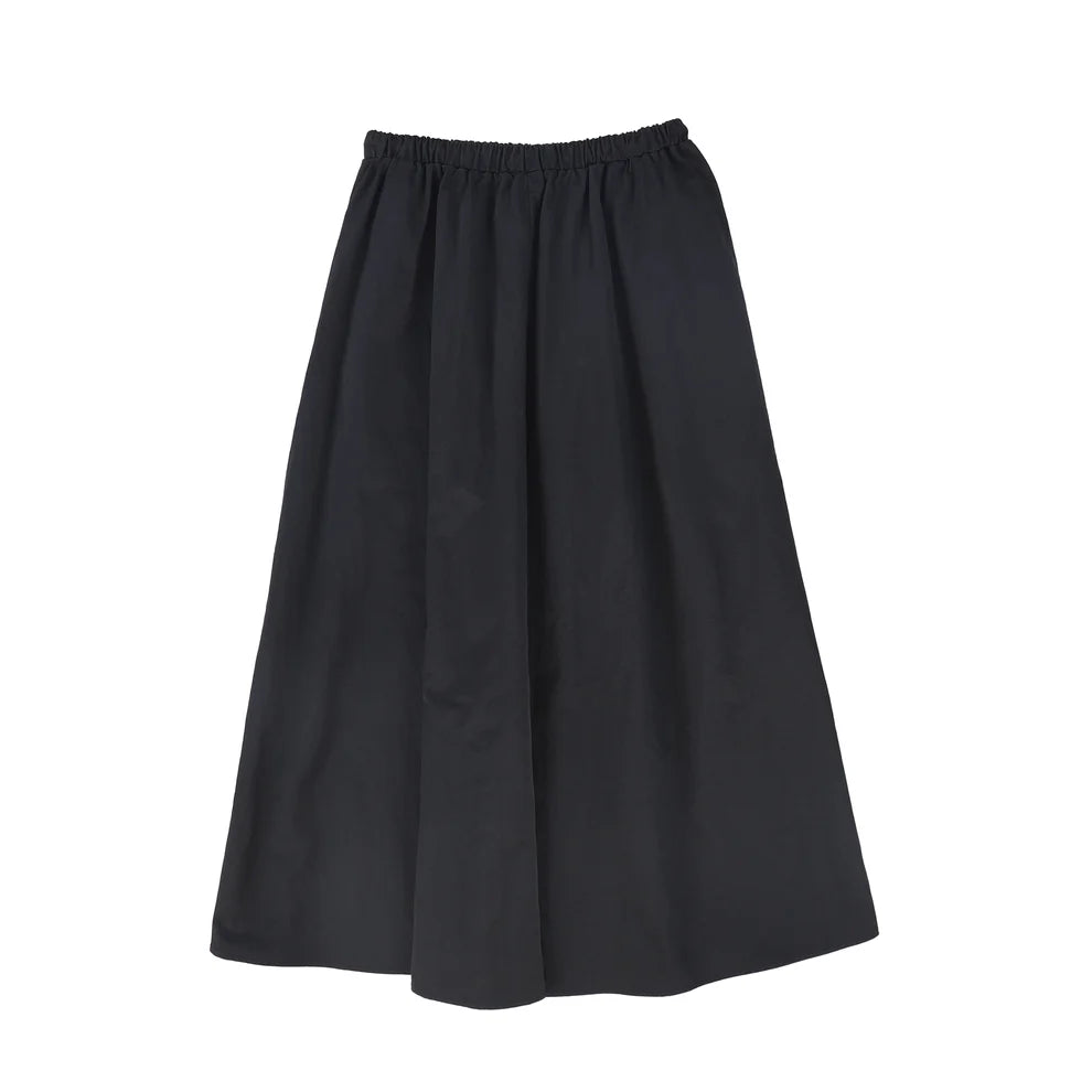 Black Drawstring Maxi Skirt