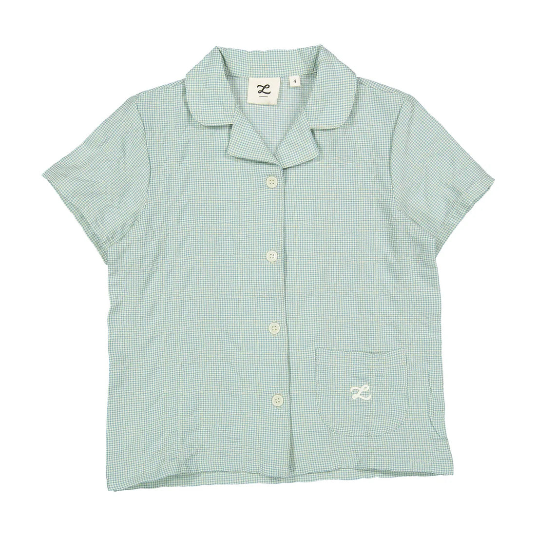 Fern Gingham Grandpa Shirt