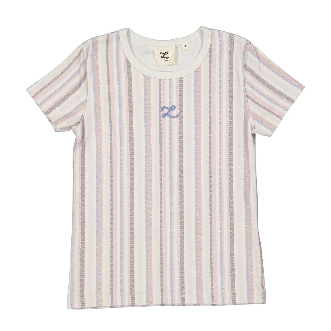 Striped Herringbone Short Sleeve Tee
