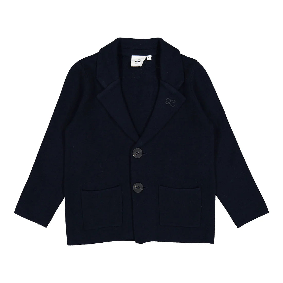 Navy Knit Blazer