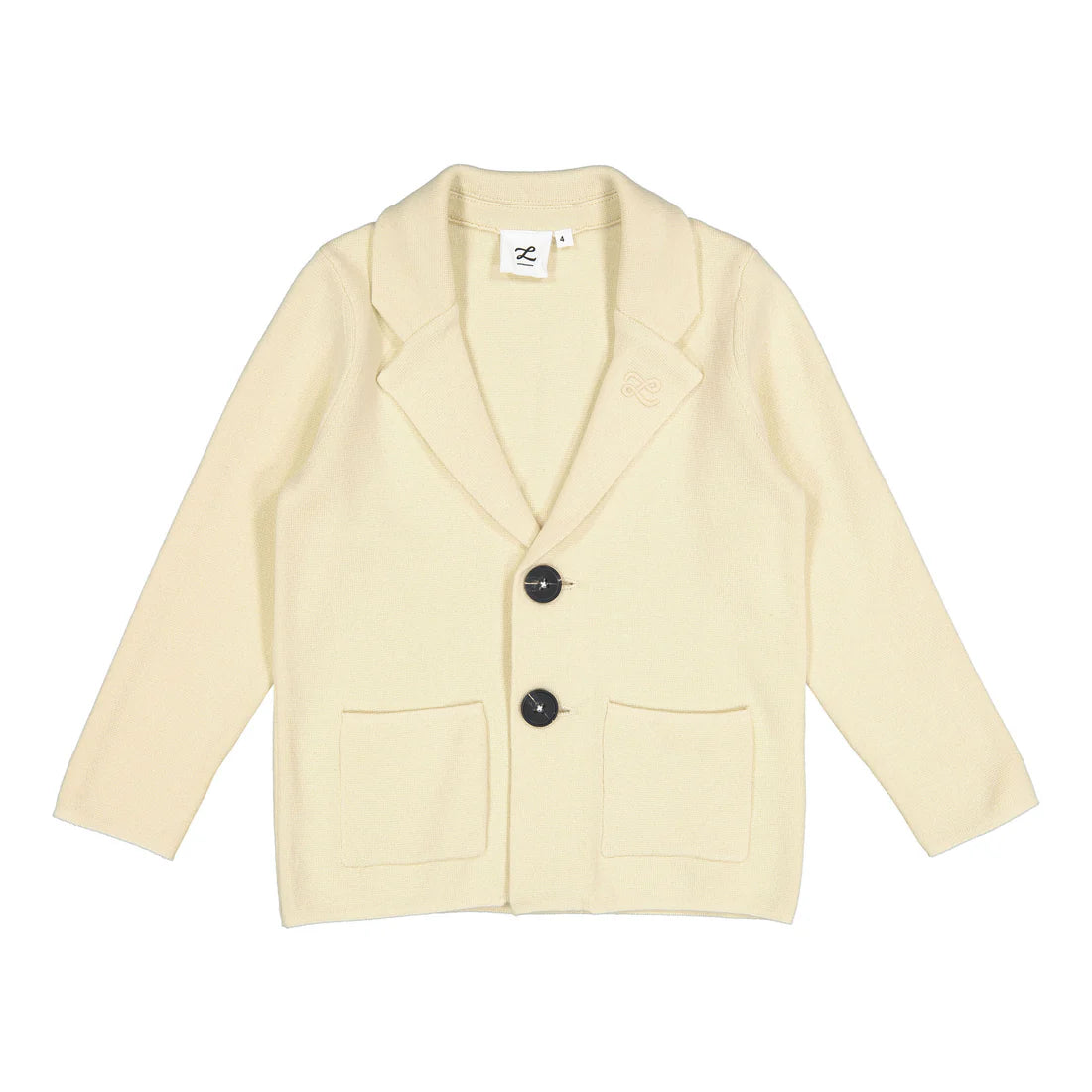 Cream Knit Blazer