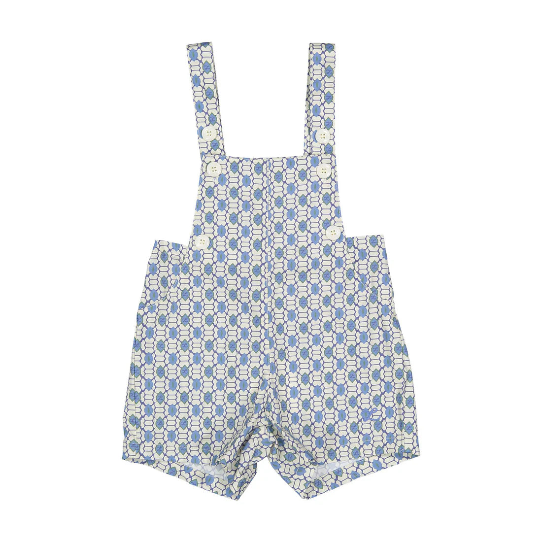Blue Geo Overalls