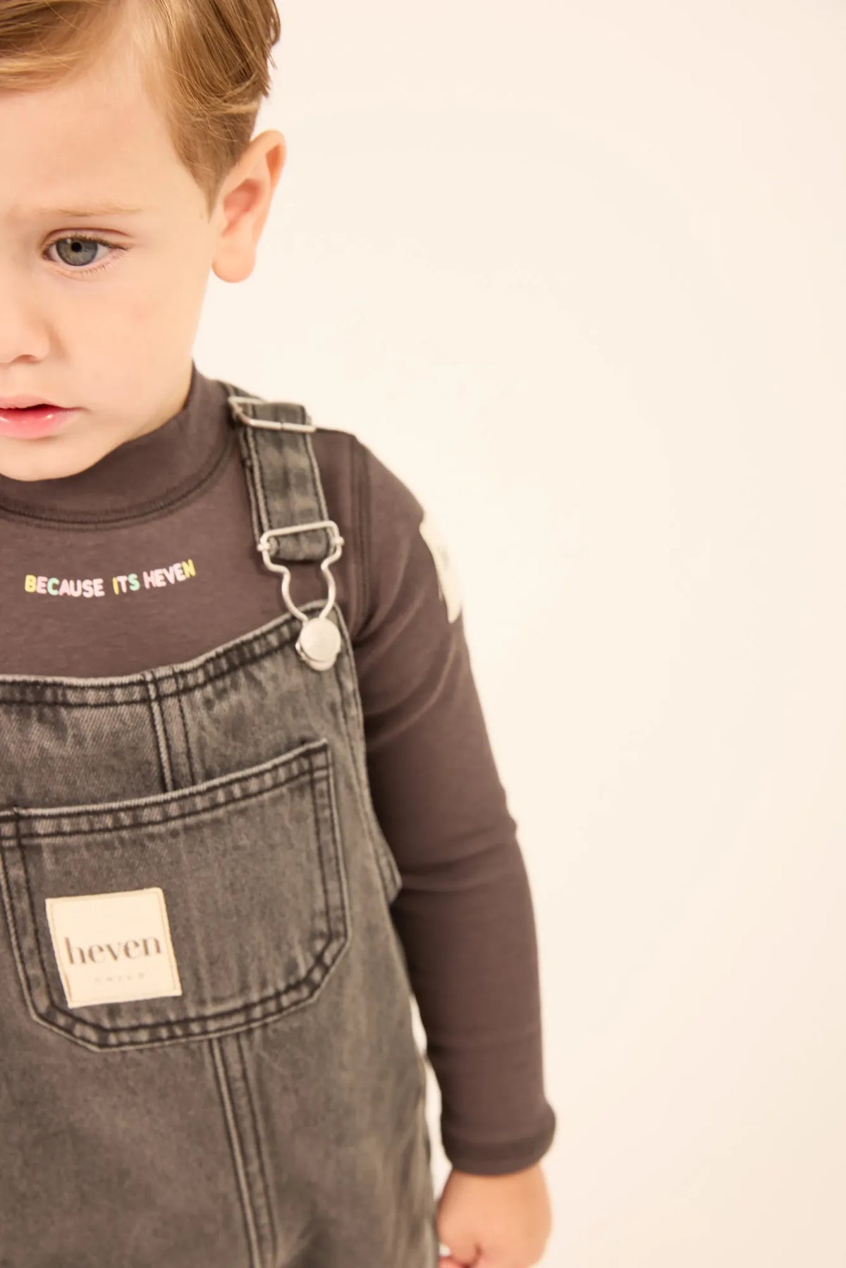Grey Because its Heven Tneck Onesie