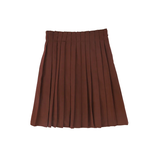 Gathered Waist Pleat Skirt