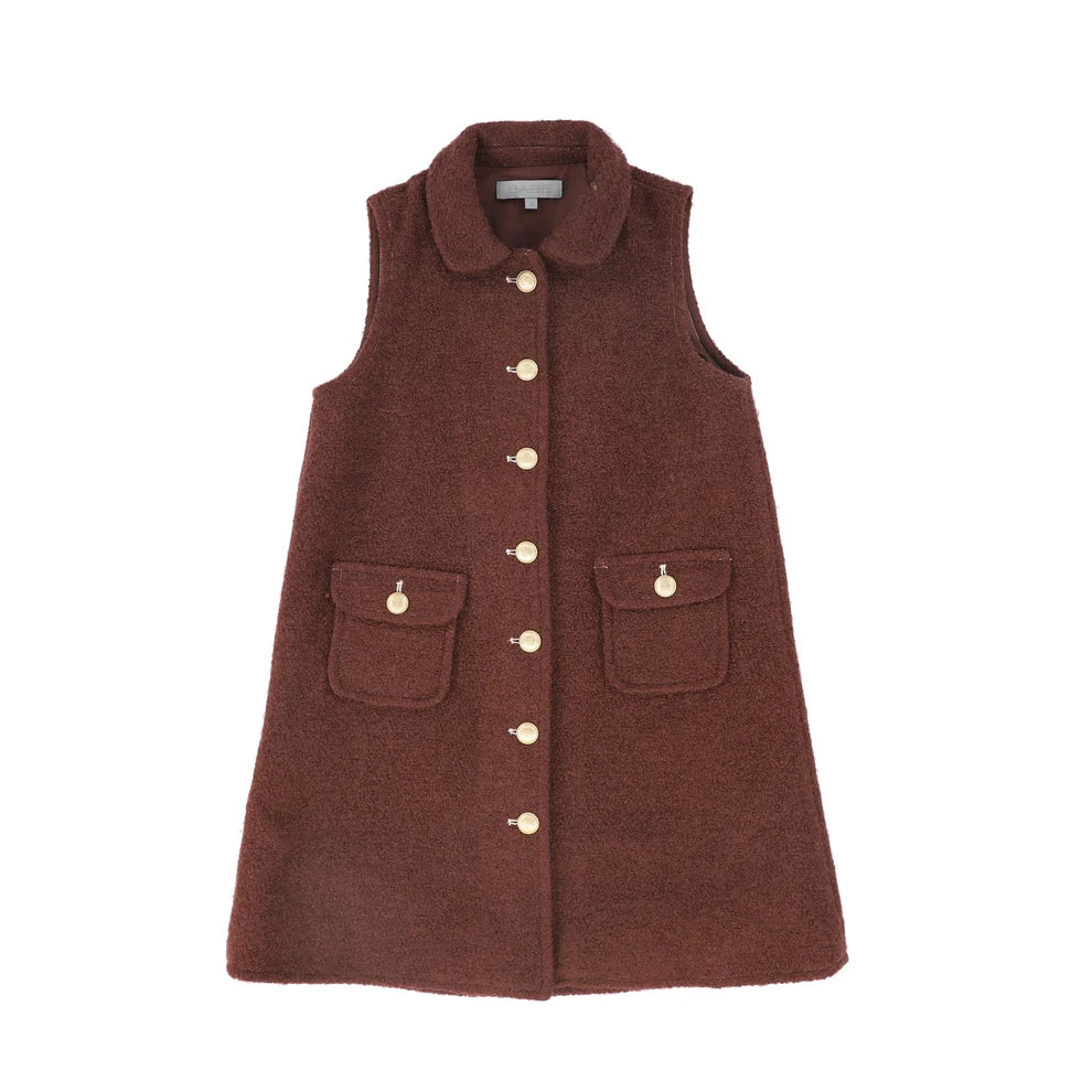 Boucle Wool Button Down Dress