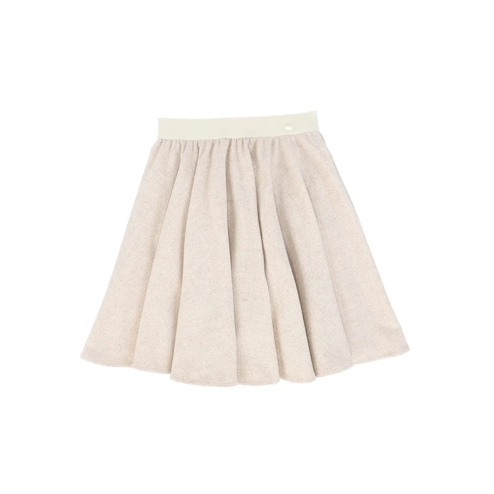 Wool Waisted Flared Skirt