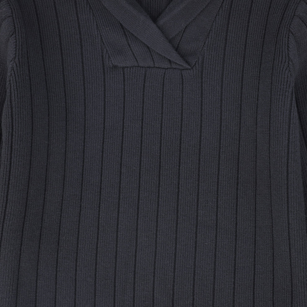 Wide Ribbed Knit Sweater