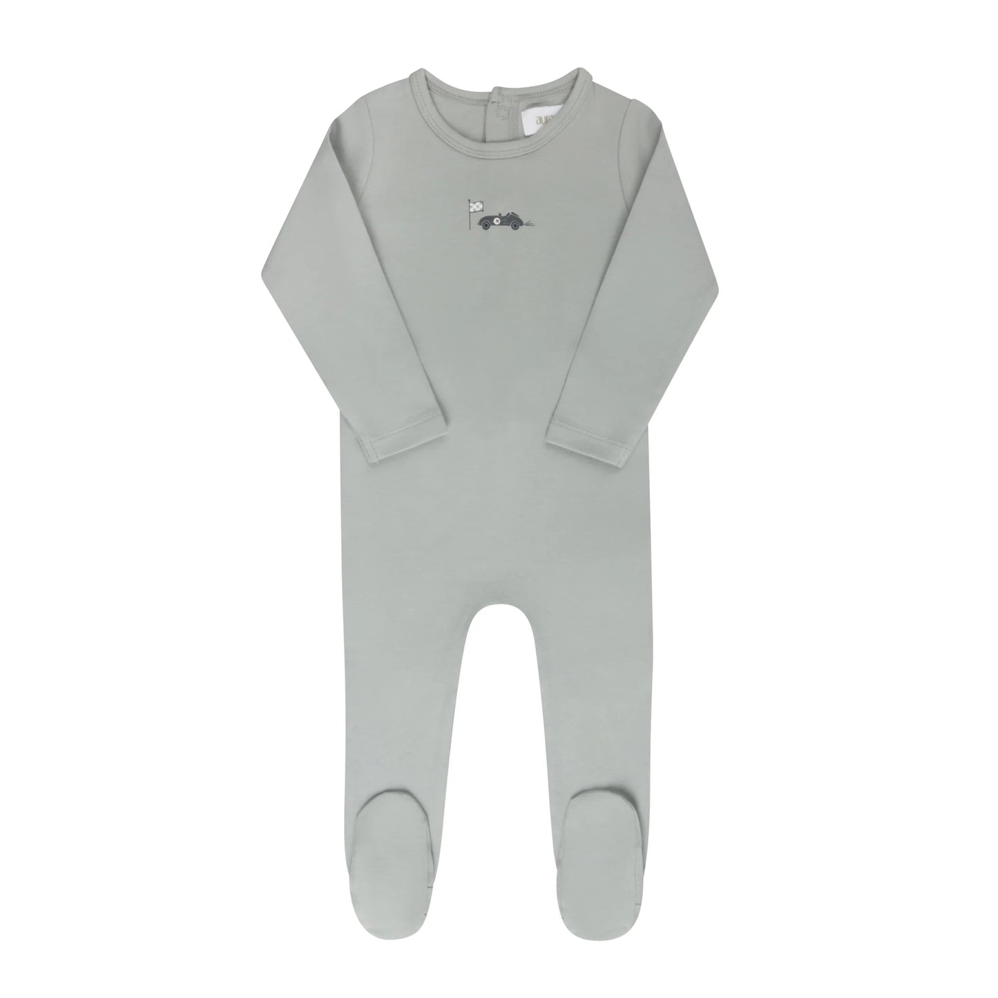 Blue Race Car Footie