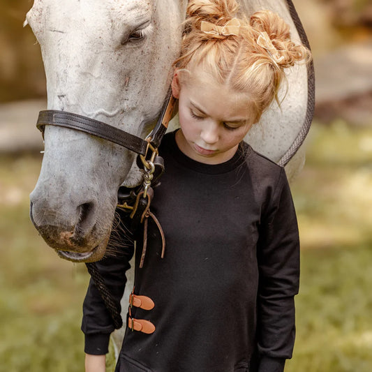 BUCKLE COLLECTION DRESS- BLACK
