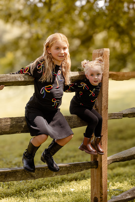 Coloured Bow Sweatshirt