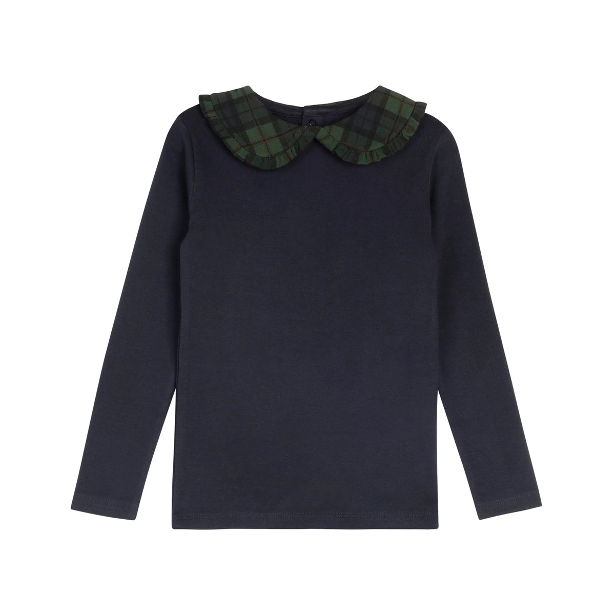 Girls T-Shirt – Navy – French Terry Scottish