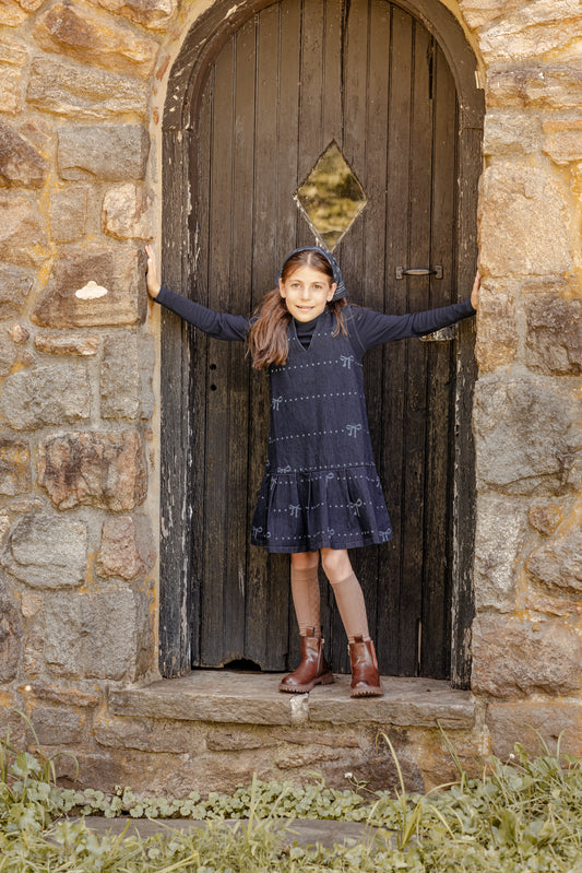 Denim Bow Jumper