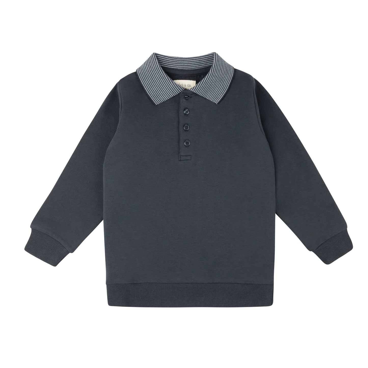 Autumn Kids Collection -Navy - Polo Sweatshirt
