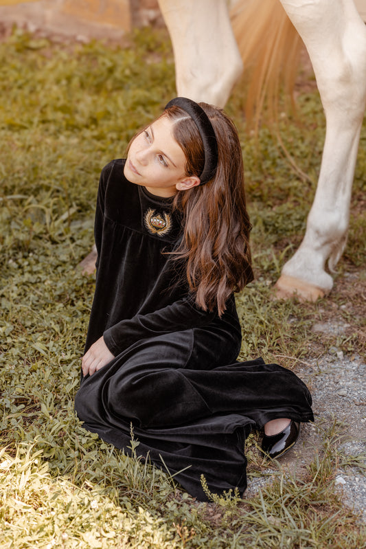 Embroidered Crown Maxi