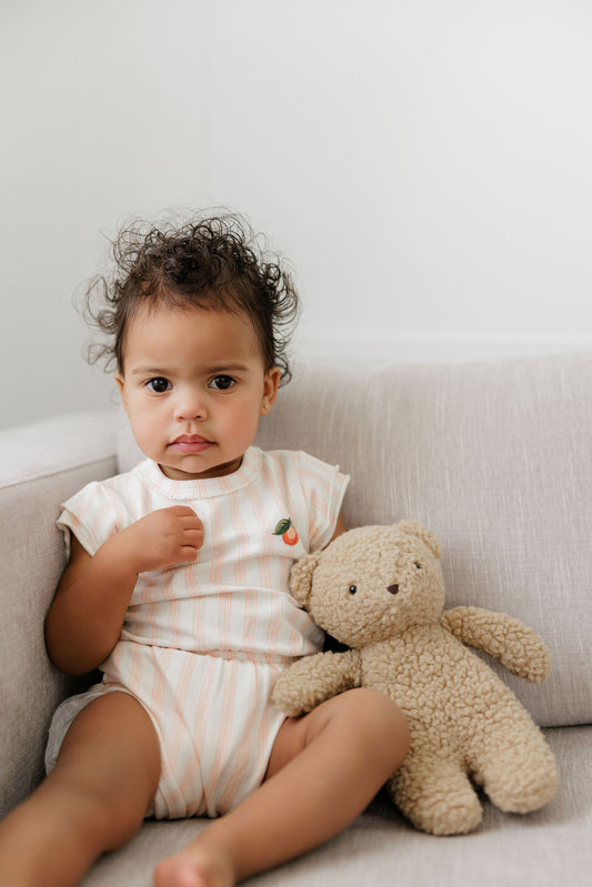 Fruit Collection - Peach Romper