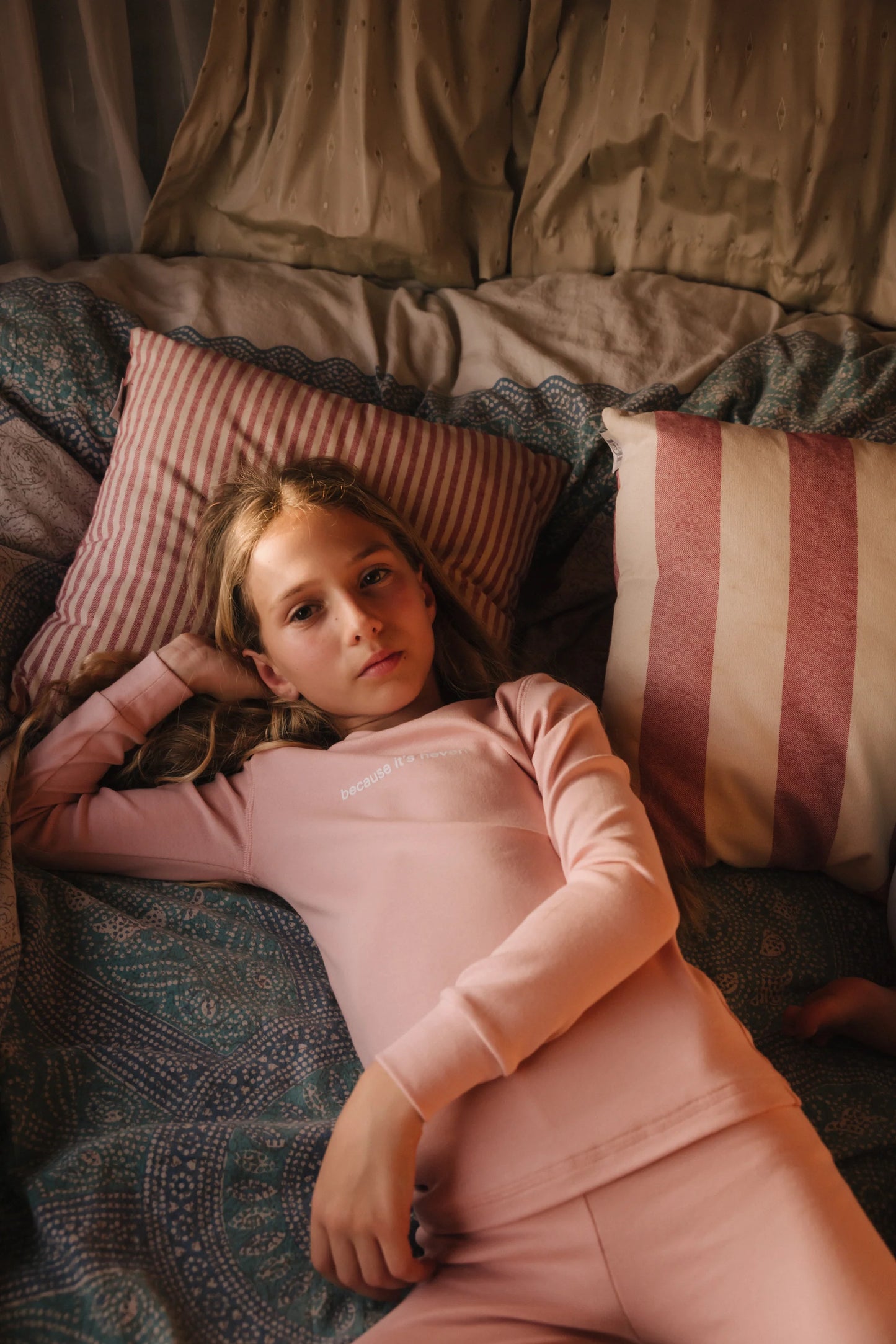 Because It's Heven Pajama Set- Pink