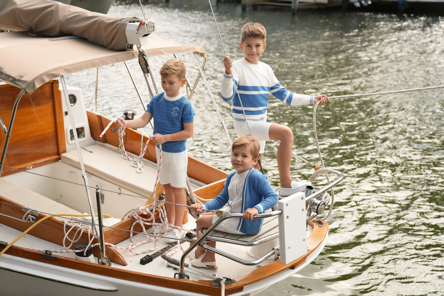 True Blue Zeke Emblem Sweater