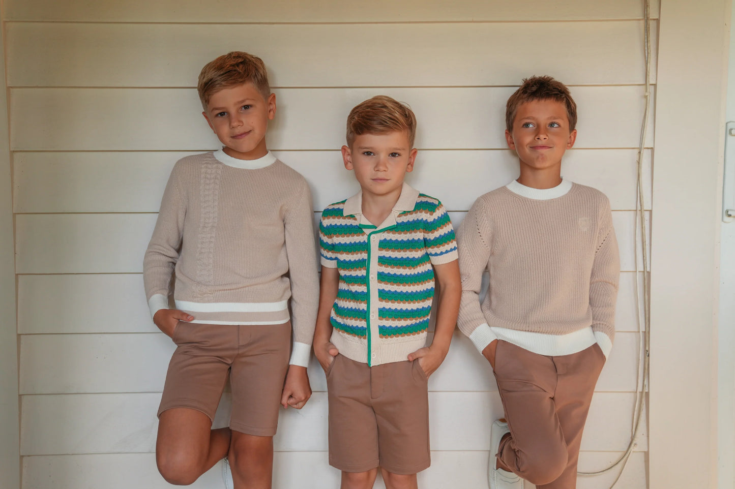 Green Multi Clay Button Polo