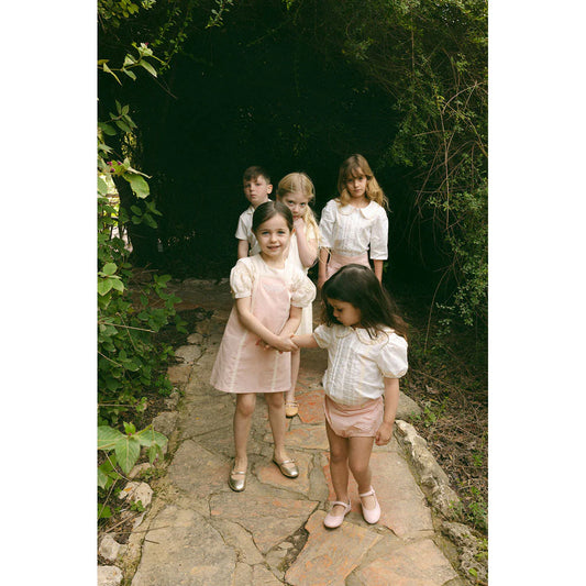 Cream Short Sleeve Lace Blouse