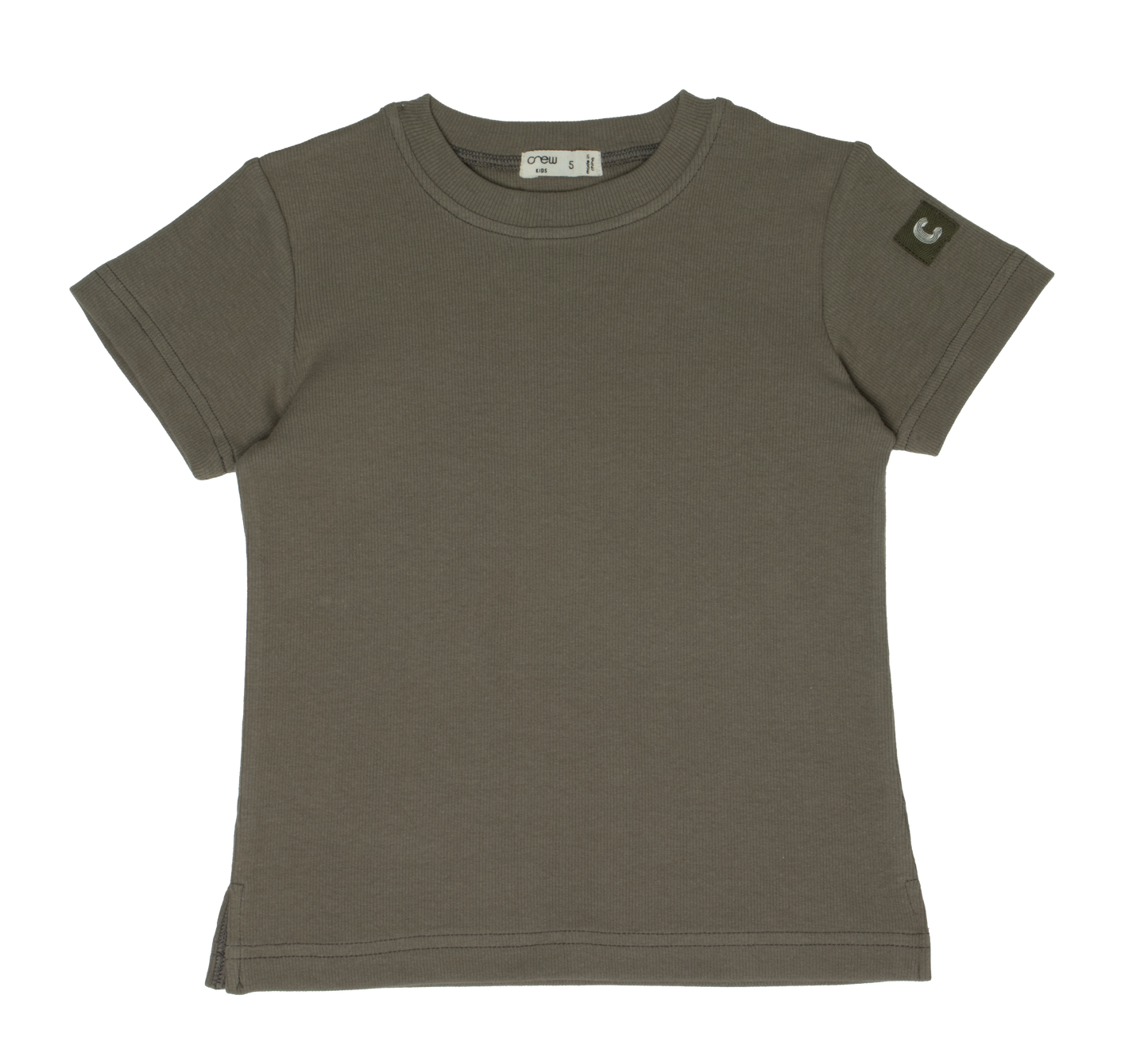 Vintage Green Rib Wash Tee (Girls)