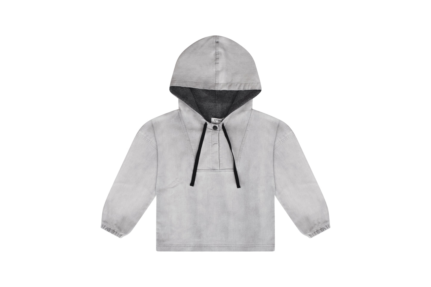 Denim Hoodie Top
