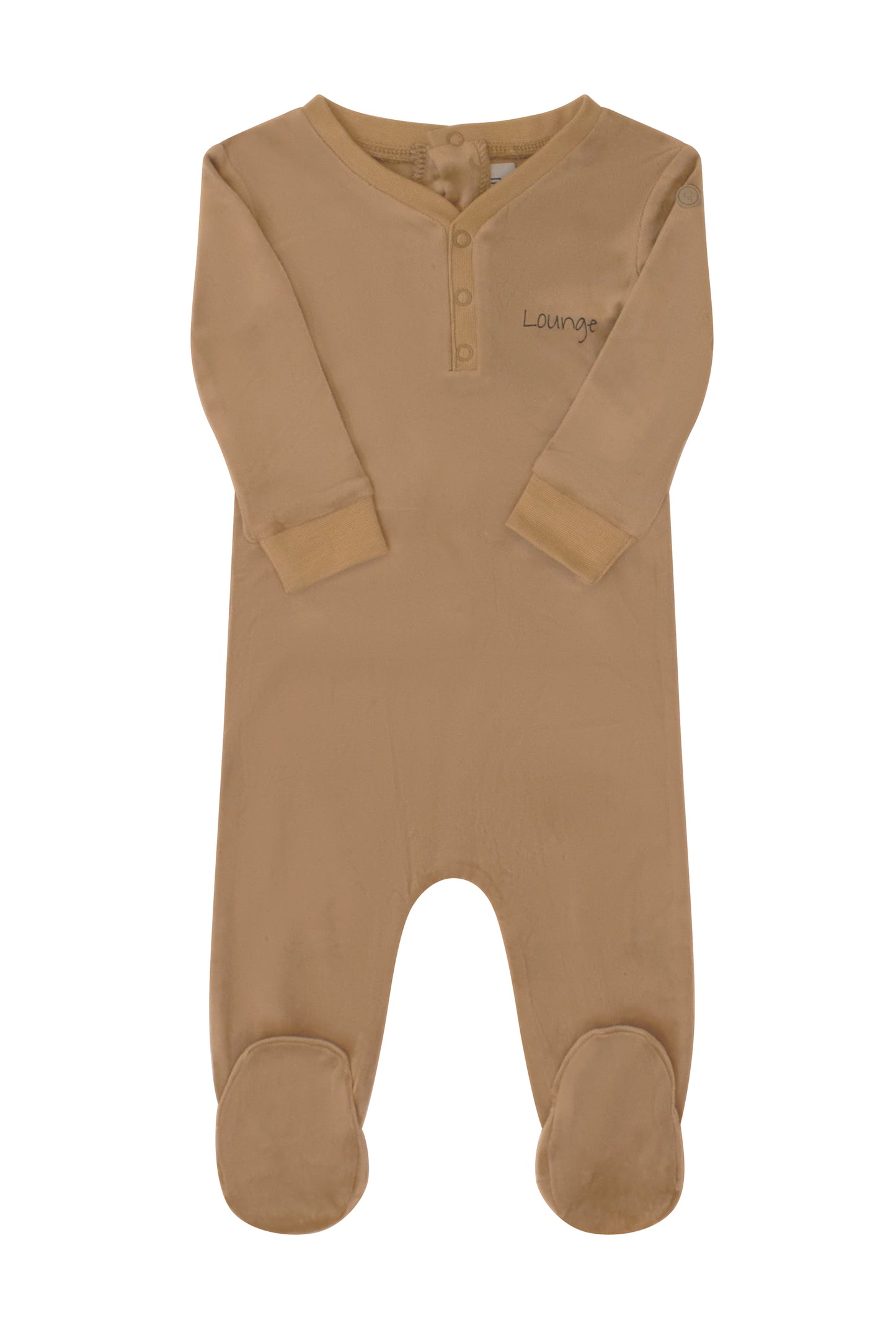 Velour Track Romper Coffee