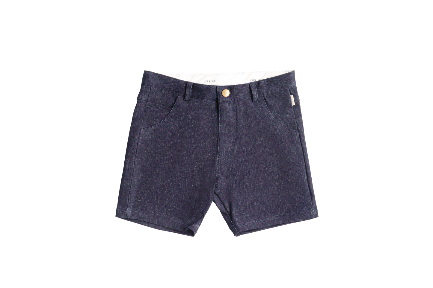Navy Denim Wash Shorts