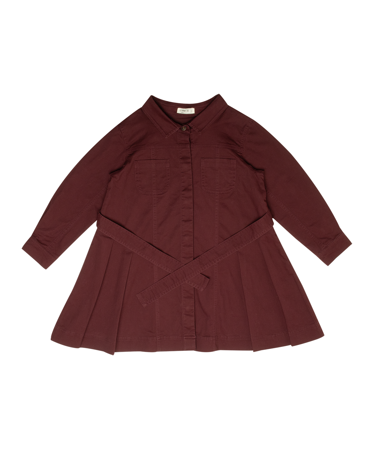 Maroon Gracie Denim Dress