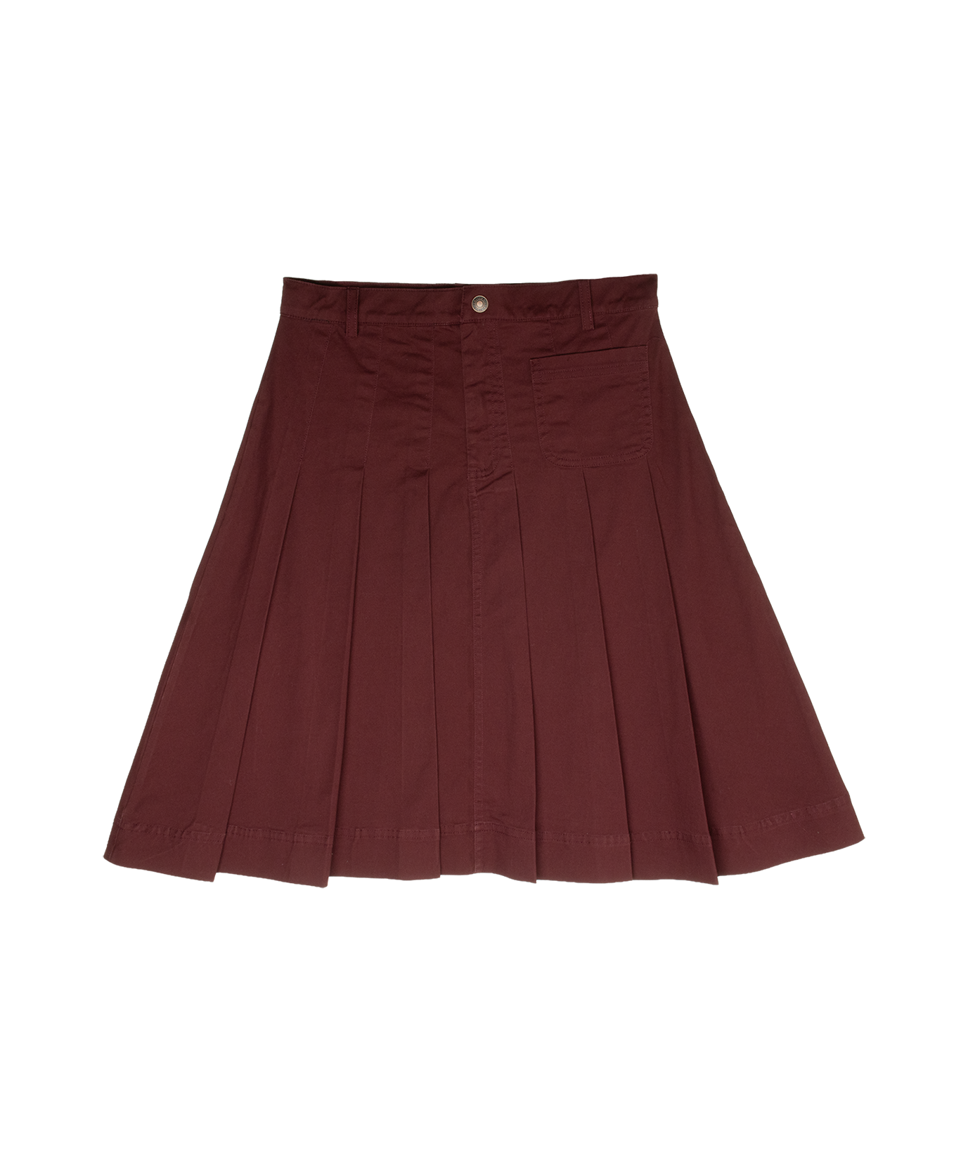 Maroon Gracie Denim Skirt