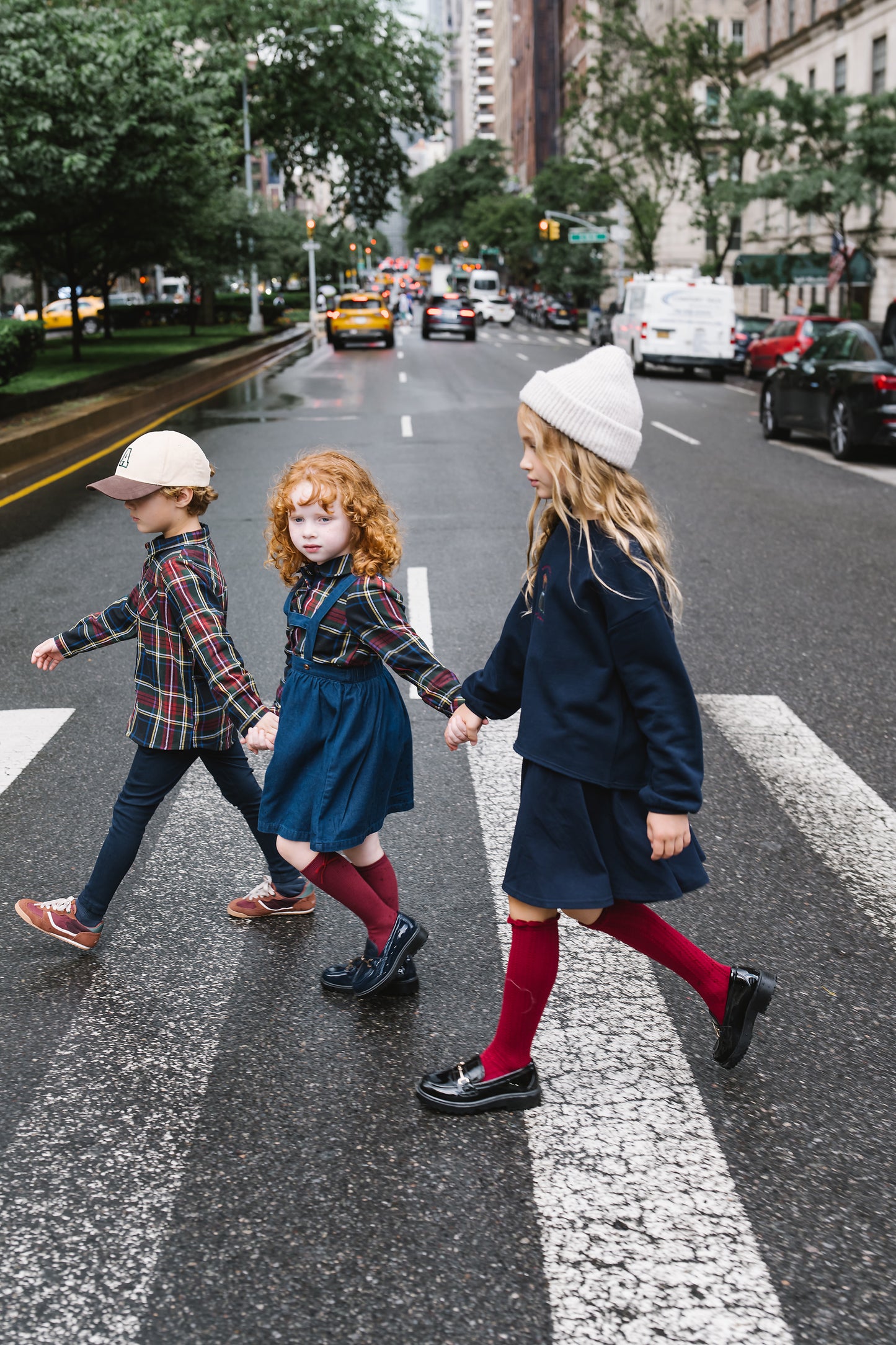 Navy Plaid Boys Shirt