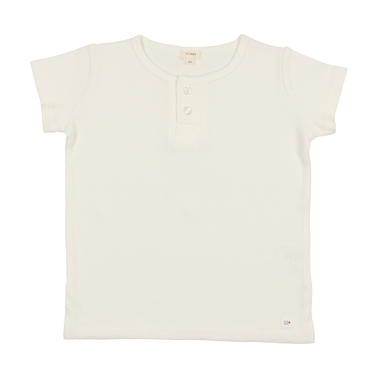 BOYS BOXY HENLEY- WHITE