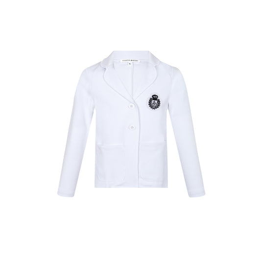 Milano Blazer w. Color Badge- White