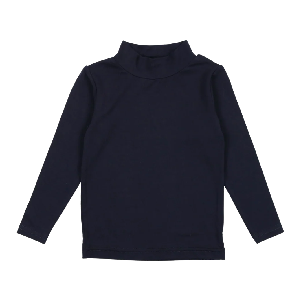Bamboo Mockneck Navy