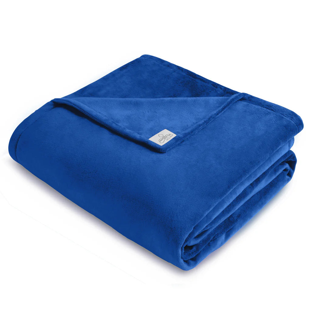BiggerBee Throw Blanket - Royal Blue