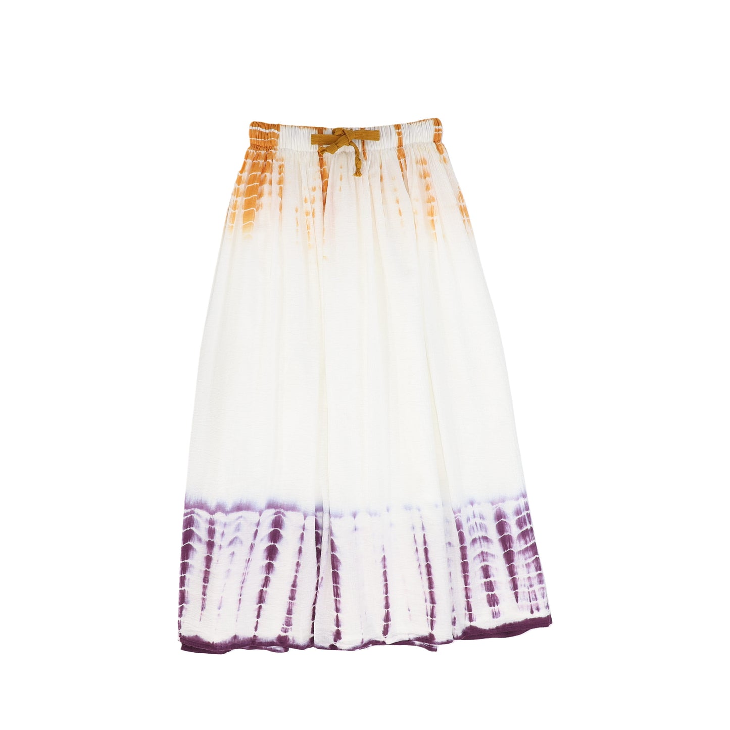Purple Crinkle Tie Dye Tee and Skirt