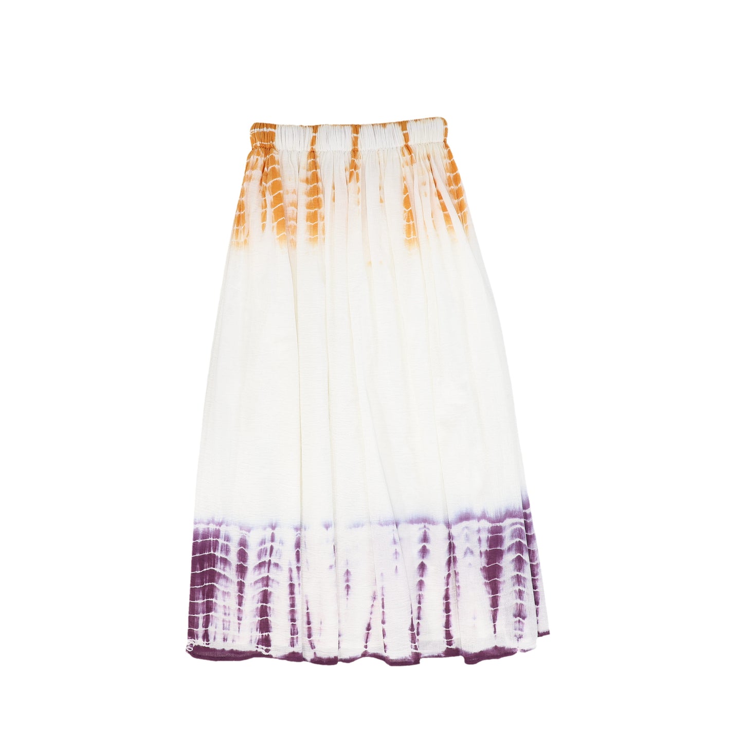 Purple Crinkle Tie Dye Tee and Skirt