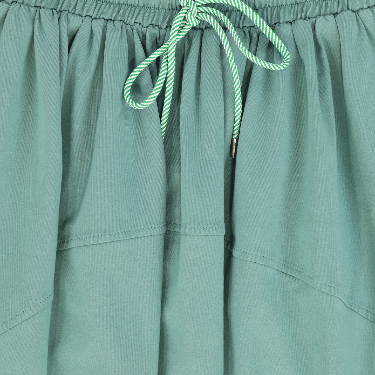 Seam Detail Maxi Skirt- Green