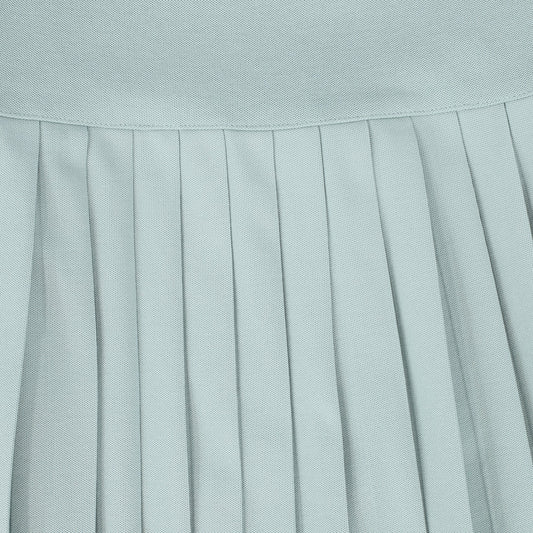 Pique Pleated Tennis Skirt- Light Blue