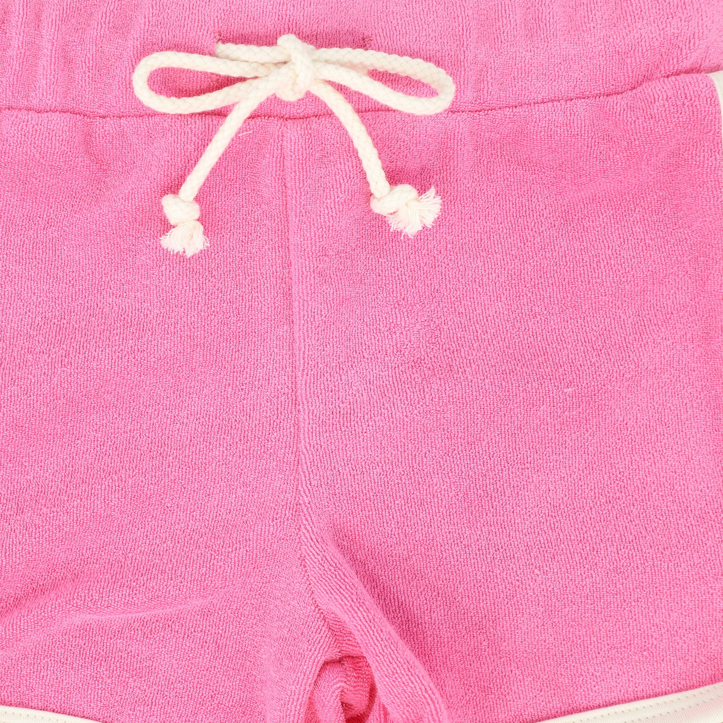 Fuchsia Pink Trimmed Terry Shorts