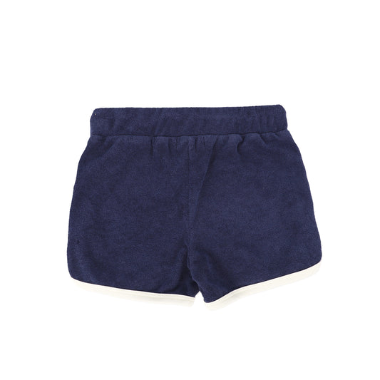 Navy Trimmed Terry Shorts