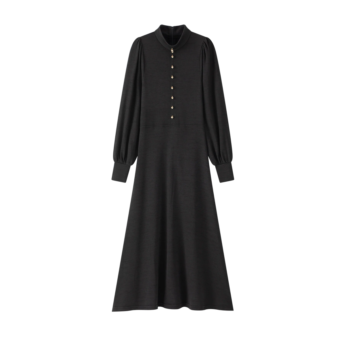 Mockneck Robe - Black