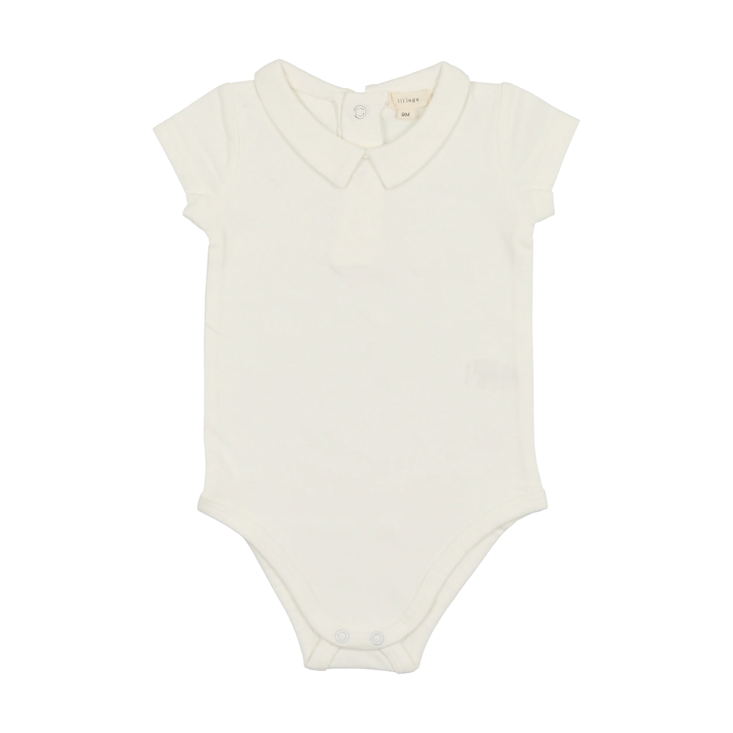 Collar Onesie SS- Winter White
