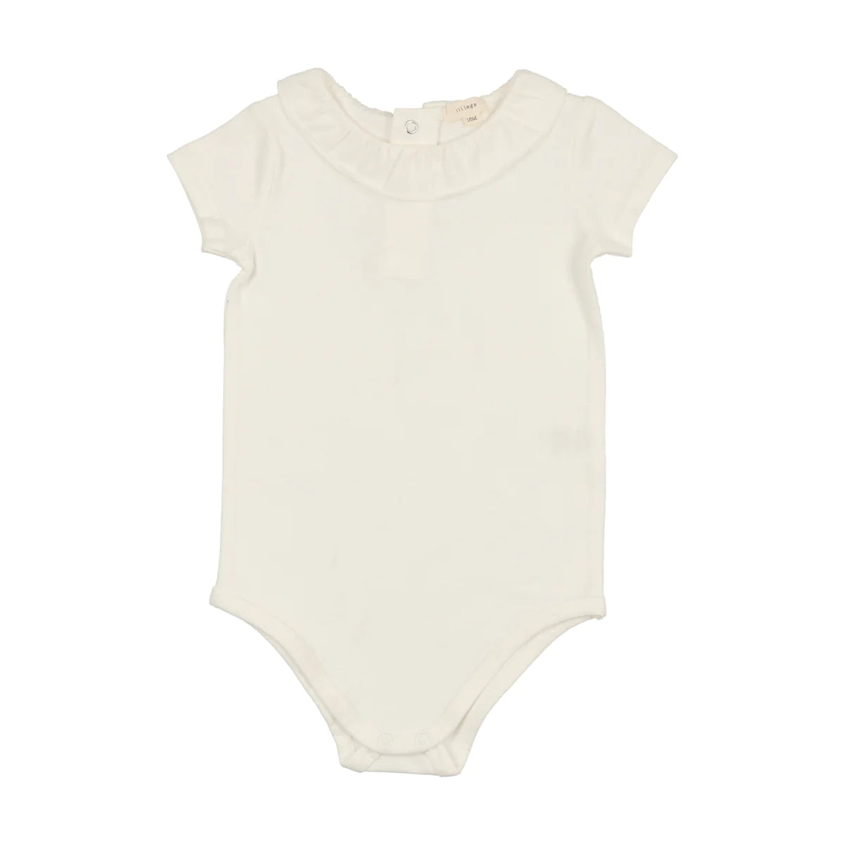 Ruffle Onesie- Winter White