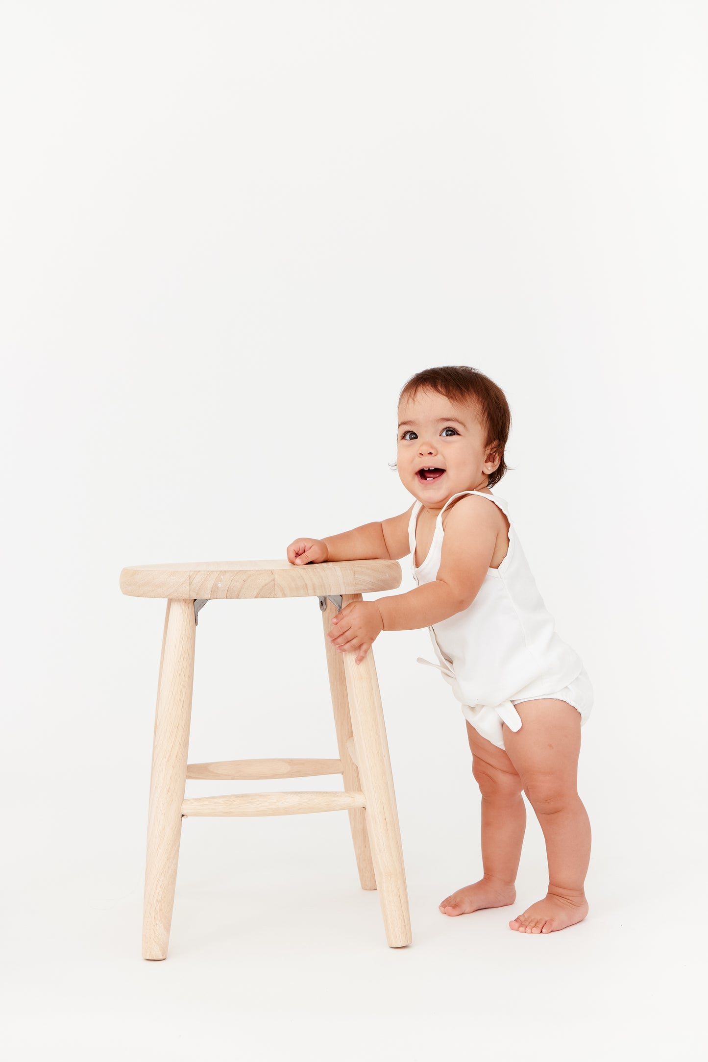 White Denim Flared Shorts Set